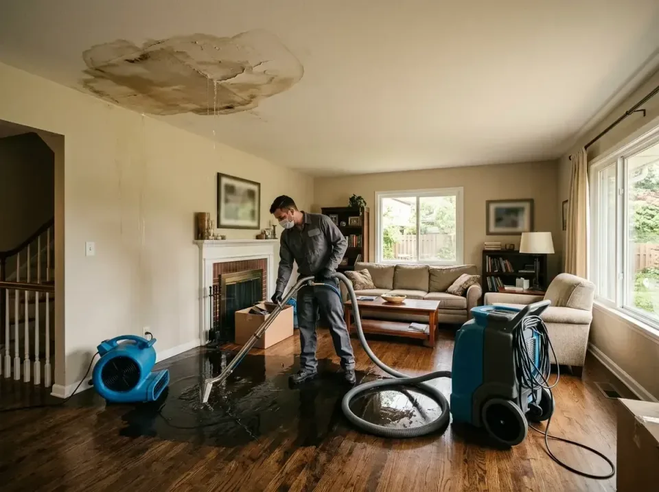 attic-pipe-burst-ceiling-drip-008 — frequently asked questions, Water Damage Restoration & Carpet Care in Bangor, PA